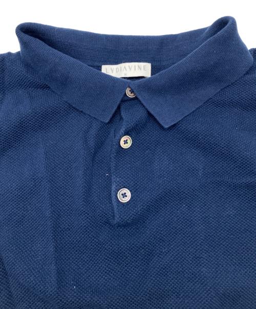 LYDIAVINE（リディアバイン）LYDIAVINE (リディアバイン) ポロシャツ ネイビー サイズ:Ｍの古着・服飾アイテム