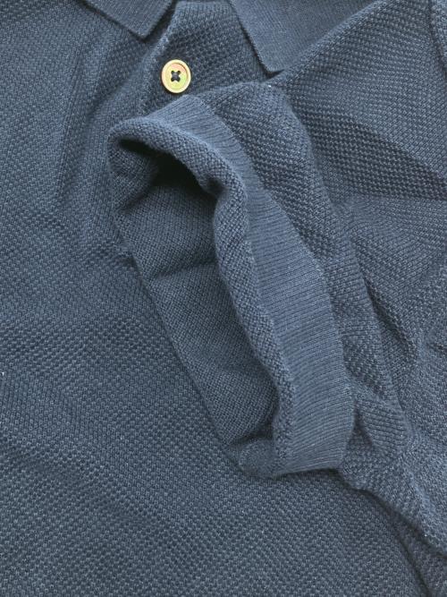 LYDIAVINE（リディアバイン）LYDIAVINE (リディアバイン) ポロシャツ ネイビー サイズ:Ｍの古着・服飾アイテム