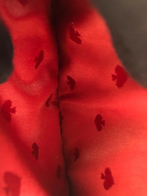 Kate Spade（ケイトスペード）Kate Spade (ケイトスペード) ショルダーウォレット レッド×ホワイトの古着・服飾アイテム