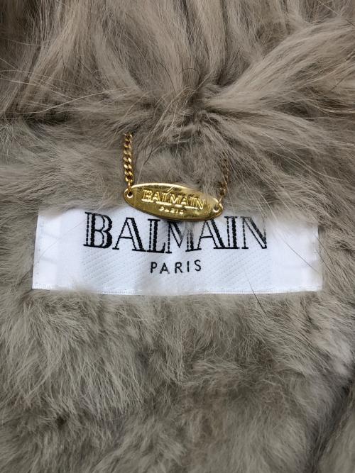 BALMAIN（バルマン）BALMAIN (バルマン) ファー襟中綿コート ベージュ サイズ:Lの古着・服飾アイテム