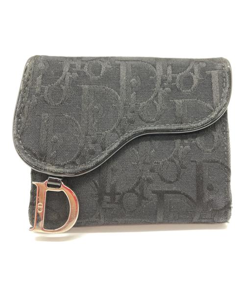 Christian Dior（クリスチャン ディオール）Christian Dior (クリスチャン ディオール) 2つ折り財布 ブラックの古着・服飾アイテム