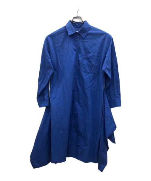 WEEKEND Max Mara（ウィークエンド マックスマーラ）WEEKEND Max Mara (ウィークエンド マックスマーラ) 長袖ワンピース ブルー サイズ:L（US10）の古着・服飾アイテム