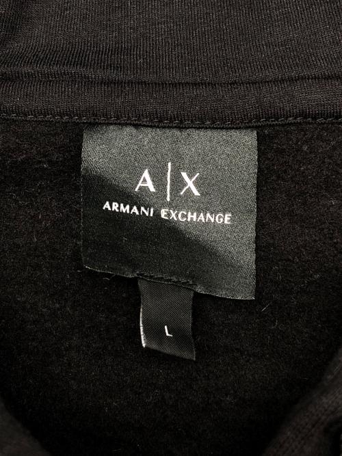 ARMANI EXCHANGE（アルマーニ エクスチェンジ）ARMANI EXCHANGE (アルマーニ エクスチェンジ) プルオーバーパーカー ブラック サイズ:Lの古着・服飾アイテム
