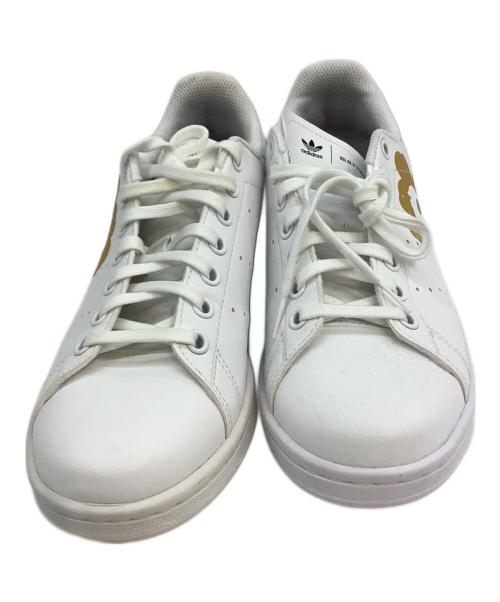 adidas（アディダス）adidas (アディダス) marimekko (マリメッコ) STAN SMITH J ホワイト×ゴールド サイズ:24.5の古着・服飾アイテム