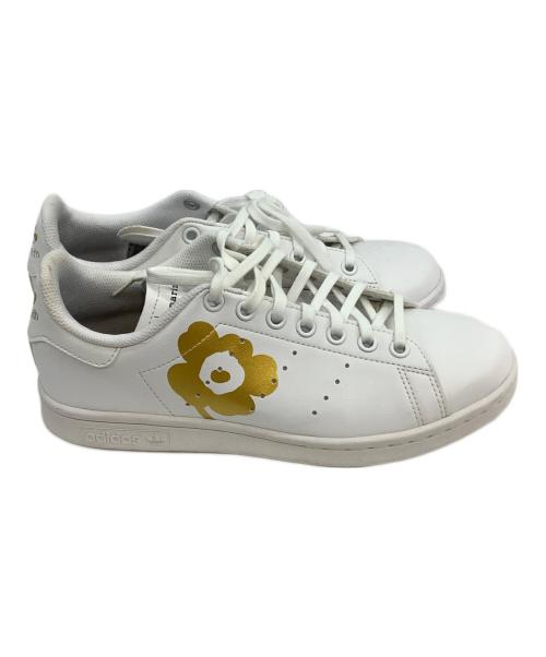 adidas（アディダス）adidas (アディダス) marimekko (マリメッコ) STAN SMITH J ホワイト×ゴールド サイズ:24.5の古着・服飾アイテム