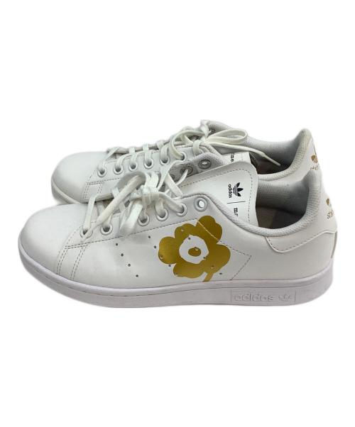 adidas（アディダス）adidas (アディダス) marimekko (マリメッコ) STAN SMITH J ホワイト×ゴールド サイズ:24.5の古着・服飾アイテム