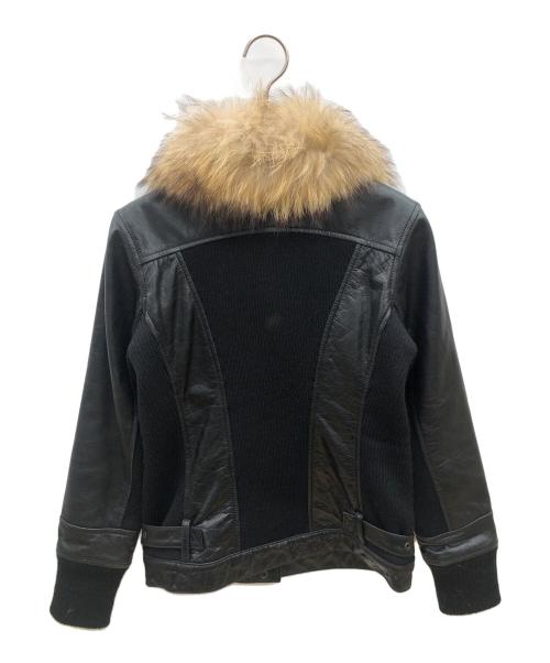 AVIREX（アヴィレックス）AVIREX (アヴィレックス) シングルライダースジャケット　Y2K ブラック サイズ:Mの古着・服飾アイテム