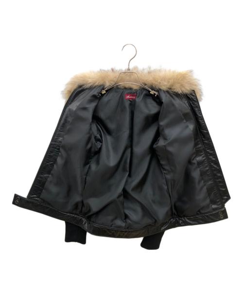 AVIREX（アヴィレックス）AVIREX (アヴィレックス) シングルライダースジャケット　Y2K ブラック サイズ:Mの古着・服飾アイテム