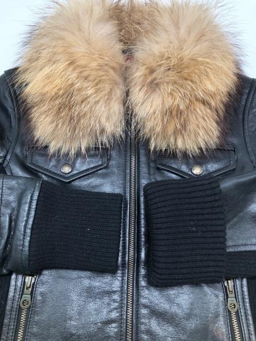 AVIREX（アヴィレックス）AVIREX (アヴィレックス) シングルライダースジャケット　Y2K ブラック サイズ:Mの古着・服飾アイテム