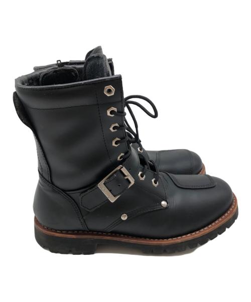 AVIREX（アヴィレックス）AVIREX (アヴィレックス) バイカーブーツ ブラック サイズ:26.5cmの古着・服飾アイテム