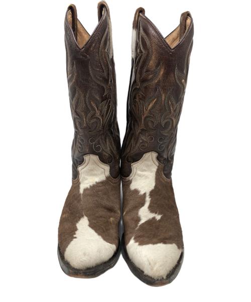 RANCHO（RANCHO）RANCHO (RANCHO) ウェスタンブーツ ブラウン サイズ:27cmの古着・服飾アイテム