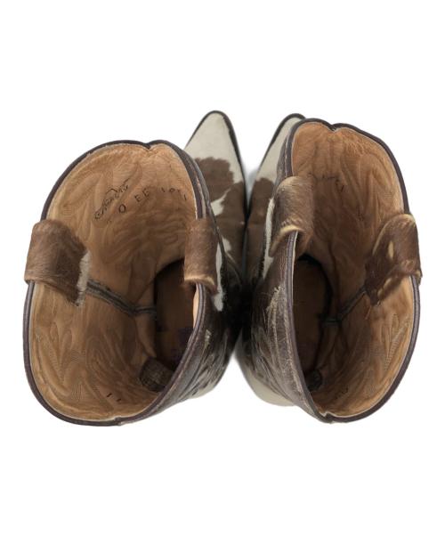 RANCHO（RANCHO）RANCHO (RANCHO) ウェスタンブーツ ブラウン サイズ:27cmの古着・服飾アイテム