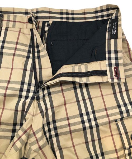 BURBERRY BLACK LABEL（バーバリーブラックレーベル）BURBERRY BLACK LABEL (バーバリーブラックレーベル) チェックハーフパンツ ブラウン サイズ:W73の古着・服飾アイテム