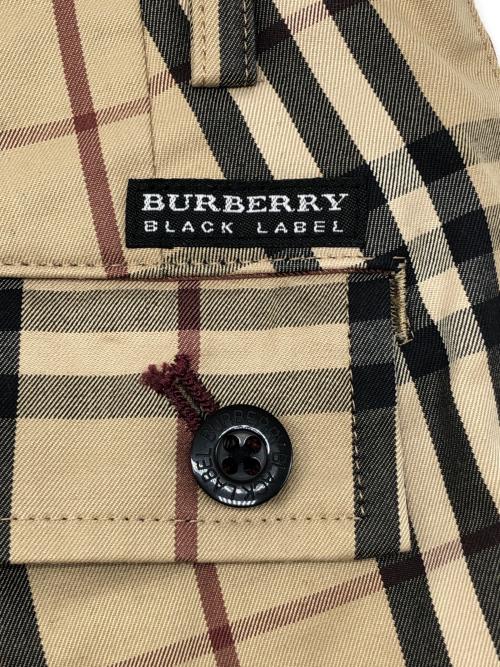 BURBERRY BLACK LABEL（バーバリーブラックレーベル）BURBERRY BLACK LABEL (バーバリーブラックレーベル) チェックハーフパンツ ブラウン サイズ:W73の古着・服飾アイテム