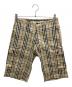 BURBERRY BLACK LABEL（バーバリーブラックレーベル）の古着「チェックハーフパンツ」｜ブラウン