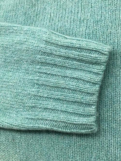 Harley of SCOTLAND（ハーレーオブスコットランド）Harley of SCOTLAND (ハーレーオブスコットランド) 厚手ニット　別注RHC スカイブルー サイズ:36の古着・服飾アイテム