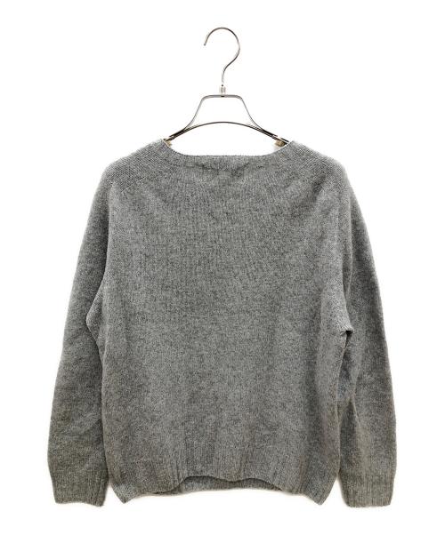 Harley of SCOTLAND（ハーレーオブスコットランド）Harley of SCOTLAND (ハーレーオブスコットランド) 厚手ニット　別注RHC グレー サイズ:36の古着・服飾アイテム