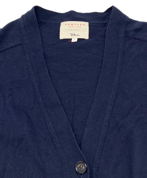 DEMYLEE（デミリー）DEMYLEE (デミリー) 薄手カーディガン ネイビー サイズ:Sの古着・服飾アイテム