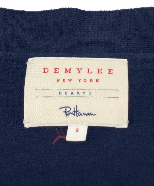DEMYLEE（デミリー）DEMYLEE (デミリー) 薄手カーディガン ネイビー サイズ:Sの古着・服飾アイテム