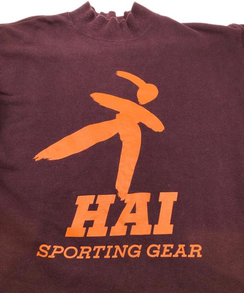 HAI SPORTING GEAR（ハイスポーツギア）HAI SPORTING GEAR (ハイスポーツギア) 80sモックネックスウェット  古着 ボルドー サイズ:Mの古着・服飾アイテム