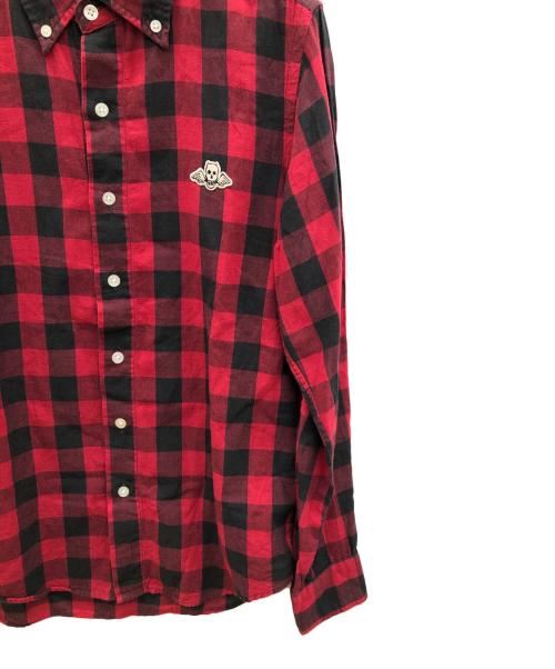 WACKO MARIA（ワコマリア）WACKO MARIA (ワコマリア) ブロックチェックシャツ レッド×ブラック サイズ:Sの古着・服飾アイテム