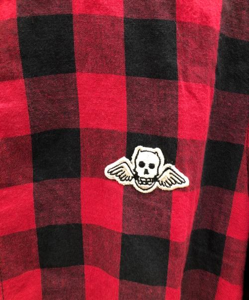 WACKO MARIA（ワコマリア）WACKO MARIA (ワコマリア) ブロックチェックシャツ レッド×ブラック サイズ:Sの古着・服飾アイテム