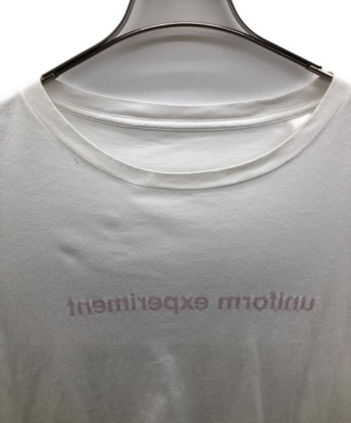 uniform experiment（ユニフォームエクスペリメント）uniform experiment (ユニフォームエクスペリメント) 長袖カットソー ホワイト サイズ:3の古着・服飾アイテム