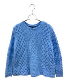 MACPHEE（マカフィー）の古着「厚手ニット」｜スカイブルー