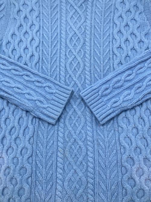 MACPHEE（マカフィー）MACPHEE (マカフィー) 厚手ニット スカイブルー サイズ:1の古着・服飾アイテム