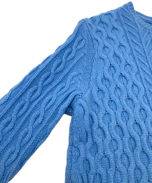 MACPHEE（マカフィー）MACPHEE (マカフィー) 厚手ニット スカイブルー サイズ:1の古着・服飾アイテム