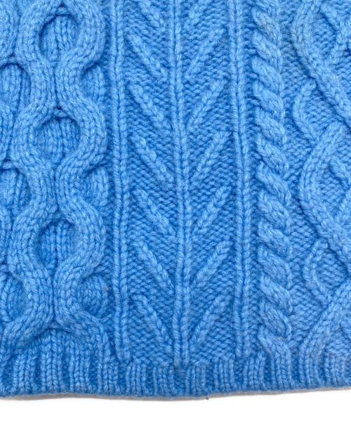 MACPHEE（マカフィー）MACPHEE (マカフィー) 厚手ニット スカイブルー サイズ:1の古着・服飾アイテム