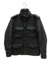 ASPESI×Harris Tweed（アスペジ×ハリスツイード）の古着「ツイードジャケット」｜ブラック