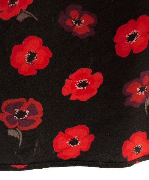 Kate Spade（ケイトスペード）Kate Spade (ケイトスペード) 長袖ワンピース レッド×ブラック サイズ:XSの古着・服飾アイテム