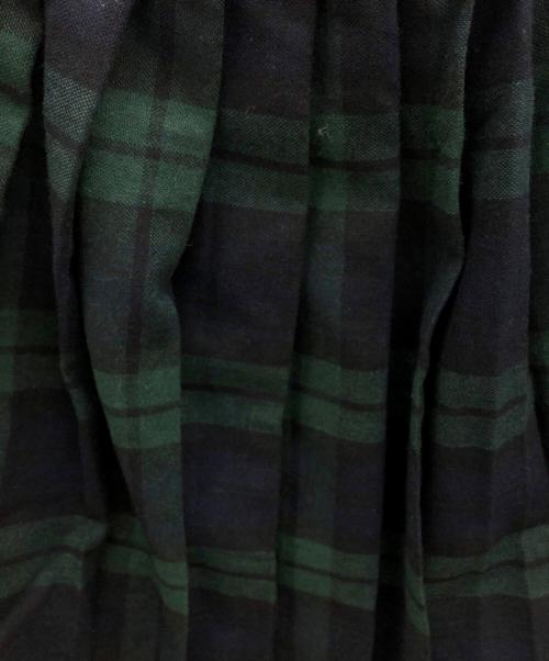 O'NEIL OF DUBLIN（オニールオブダブリン）O'NEIL OF DUBLIN (オニールオブダブリン) チェックウールスカート グリーン サイズ:38の古着・服飾アイテム