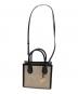MICHAEL KORS (マイケル・コース) 	Mercer Medium Logo Embossed Cotton Canvas Crossbody Bag ホワイト×ブラック：14000円