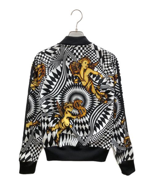 adidas（アディダス）adidas (アディダス) JEREMY SCOTT (ジェレミー スコット) MA-1ジャケット ホワイト×ブラック サイズ:XSの古着・服飾アイテム