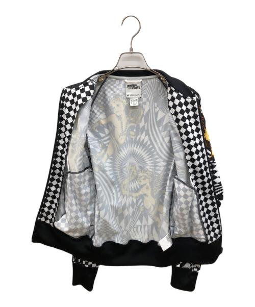 adidas（アディダス）adidas (アディダス) JEREMY SCOTT (ジェレミー スコット) MA-1ジャケット ホワイト×ブラック サイズ:XSの古着・服飾アイテム