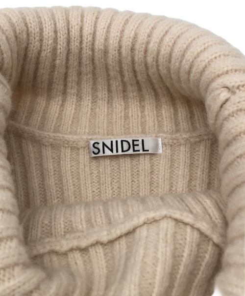 Snidel（スナイデル）Snidel (スナイデル) ニットワンピース ベージュ サイズ:Fの古着・服飾アイテム