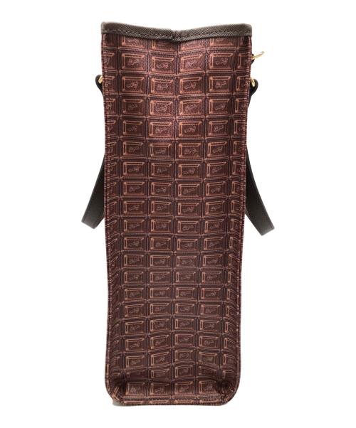 Q-pot.（キューポット）Q-pot. (キューポット) 2WAYショルダーバッグ　ビターチョコレート ブラウンの古着・服飾アイテム