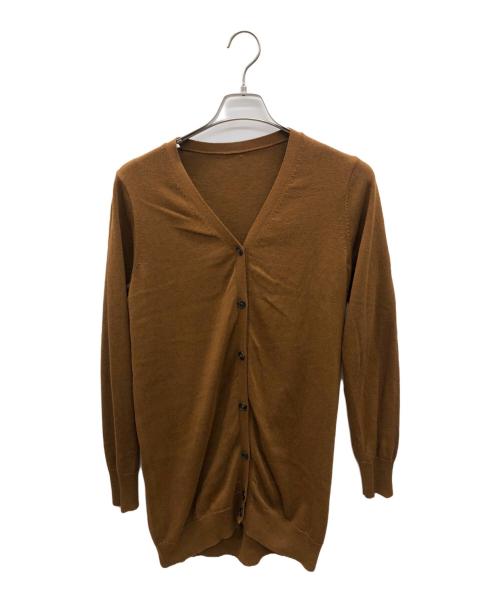 MUSE（ミューズ）MUSE (ミューズ) 薄手カーディガン ブラウン サイズ:記載なしの古着・服飾アイテム