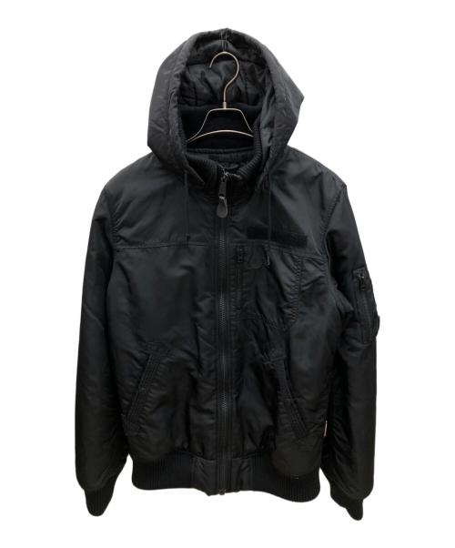 ALPHA（アルファ）ALPHA (アルファ) フライトジャケット ブラック サイズ:XLの古着・服飾アイテム