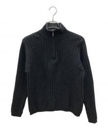 J.CREW（ジェイクルー）の古着「90sハーフジップニット　古着」｜ブラック