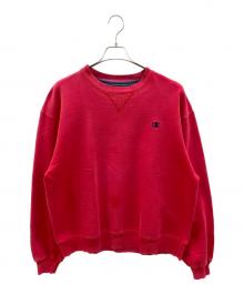 Champion（チャンピオン）の古着「90sクルーネックスウェット 銀タグ 目無し 古着」｜レッド