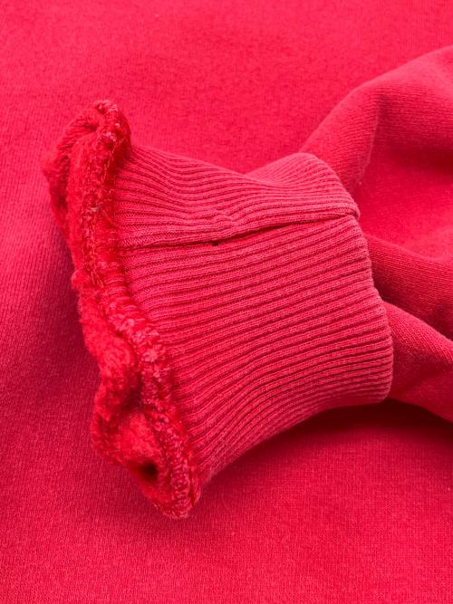 Champion（チャンピオン）Champion (チャンピオン) 90sクルーネックスウェット 銀タグ 目無し 古着 レッド サイズ:Lの古着・服飾アイテム