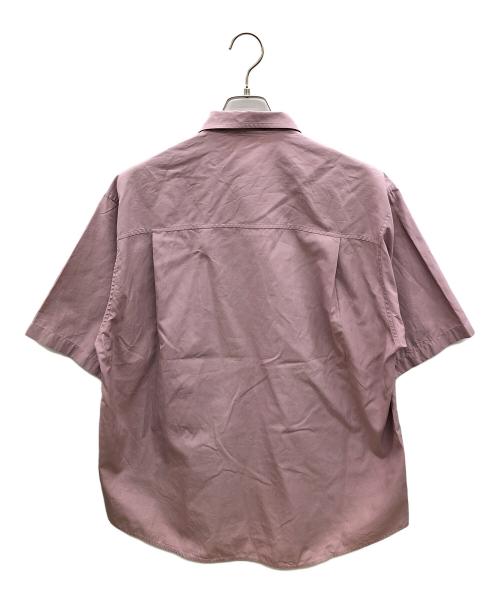 AURALEE（オーラリー）AURALEE (オーラリー) 半袖シャツ　WASHED FINX TWILL BIG HALF SLEEVED SHIRTS ピンク サイズ:3の古着・服飾アイテム