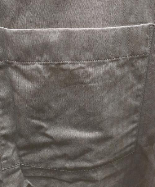 AURALEE（オーラリー）AURALEE (オーラリー) WASHED FINX HERRINGBONE HALF SLEEVED SHIRTS ベージュ サイズ:	SIZE 3の古着・服飾アイテム