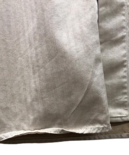 AURALEE（オーラリー）AURALEE (オーラリー) WASHED FINX HERRINGBONE HALF SLEEVED SHIRTS ベージュ サイズ:	SIZE 3の古着・服飾アイテム