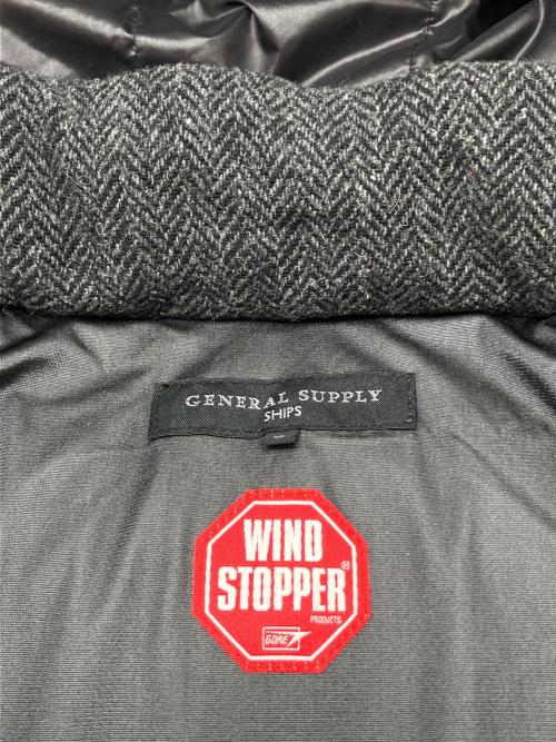 SHIPS GENERAL SUPPLY（シップスジェネラルサプライ）SHIPS GENERAL SUPPLY (シップスジェネラルサプライ) ダウンジャケット　WINDSTOPPER グレー サイズ:Sの古着・服飾アイテム