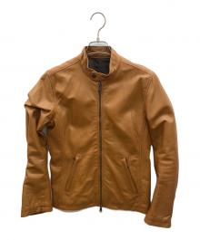 SHIPS JET BLUE（シップスジェットブルー）の古着「ライダースジャケット」｜ブラウン