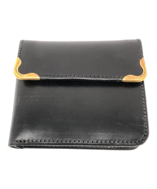 cramp/池之端銀革店（クランプ）cramp/池之端銀革店 (クランプ) 2つ折り財布 ブラックの古着・服飾アイテム